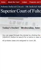 Mobile Screenshot of fultoncountydocket.com