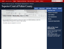 Tablet Screenshot of fultoncountydocket.com